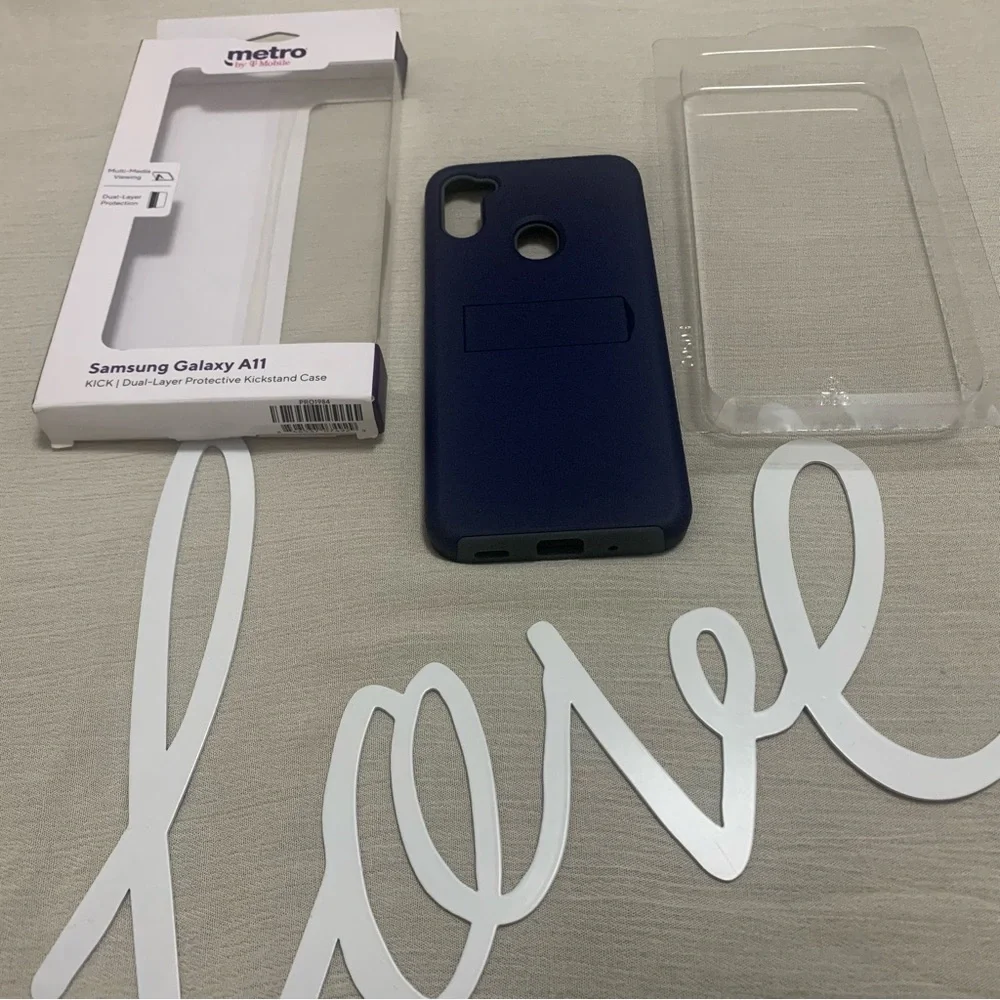 Samsung Galaxy A11 KICK | Dual-Layer Protective Kickstand Case Metro by T-Mobile
